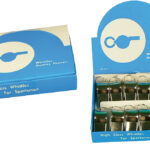 Boite de 12 sifflets acier