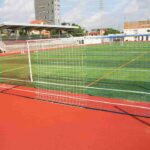 Mâts arrière pour buts de football à 8 et 11 joueurs. Gamme Premium